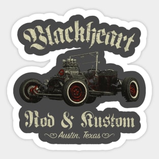 Blackheart Rod and Kustom Vintage Sticker